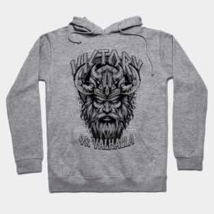 Victory or Valhalla, Viking warrior Hoodie